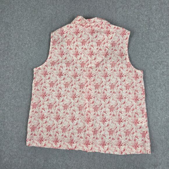Laura Ashley Medium Sleeveless Floral 2 piece Pajama Set - Picture 3 of 16